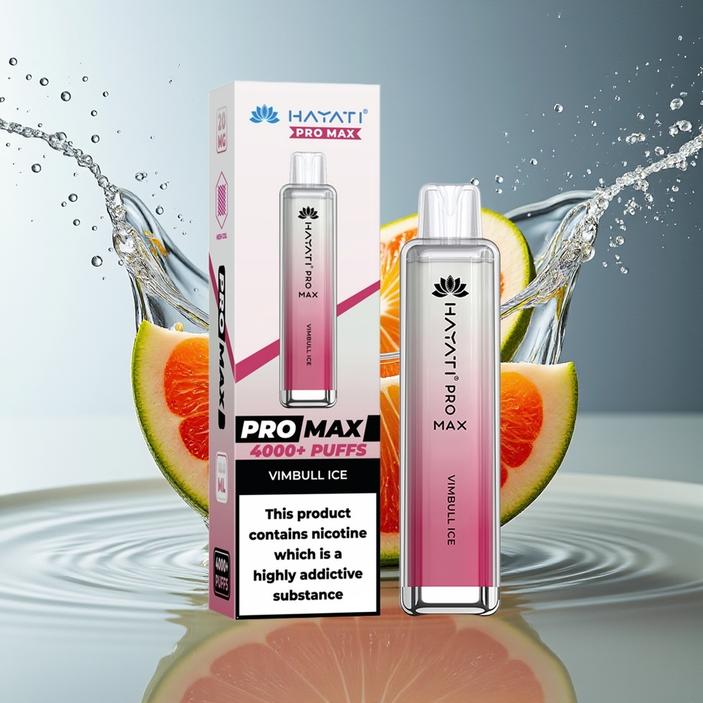 Hayati Pro Max 4000 Puffs Wegwerp Vape Vimbull IJs Dual Mesh 2ml/10ml TPD