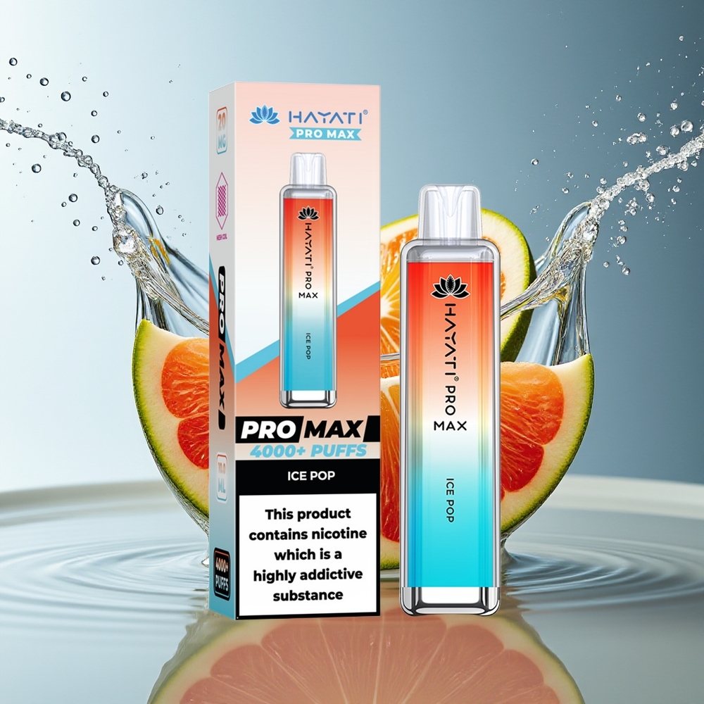 Hayati Pro Max 4000 Puffs Wegwerpsigaret IJspop Dual 1.1 Ohm Mesh 1400mAh