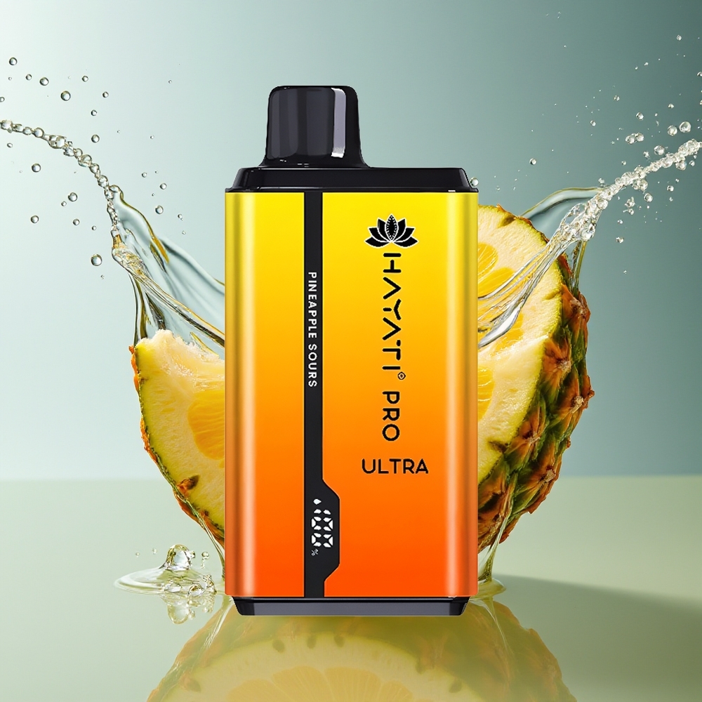 Hayati Pro Ultra 15000 Puff Ananas Zuur Wegwerp Vape 850mAh 2x12ml 2%