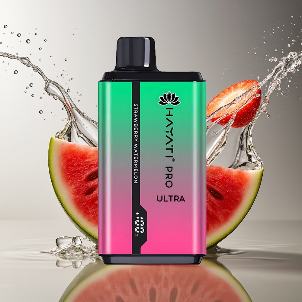 Hayati Pro Ultra 15000 Puffs Aardbei Watermeloen 2x12ml 850mAh 2%