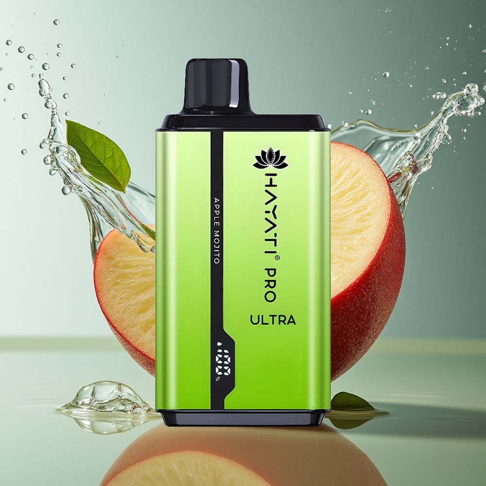Hayati Pro Ultra 15000 Puffs Appel Mojito 850mAh 2x12ml 2%