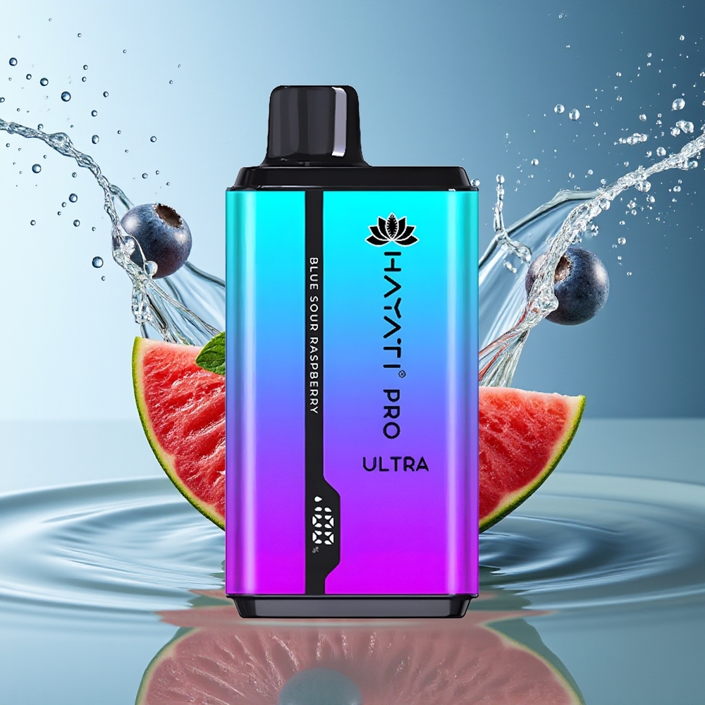 Hayati Pro Ultra 15000 Puffs Blauwe Bes Framboos Munt Blauwe Bes Aardbei Munt