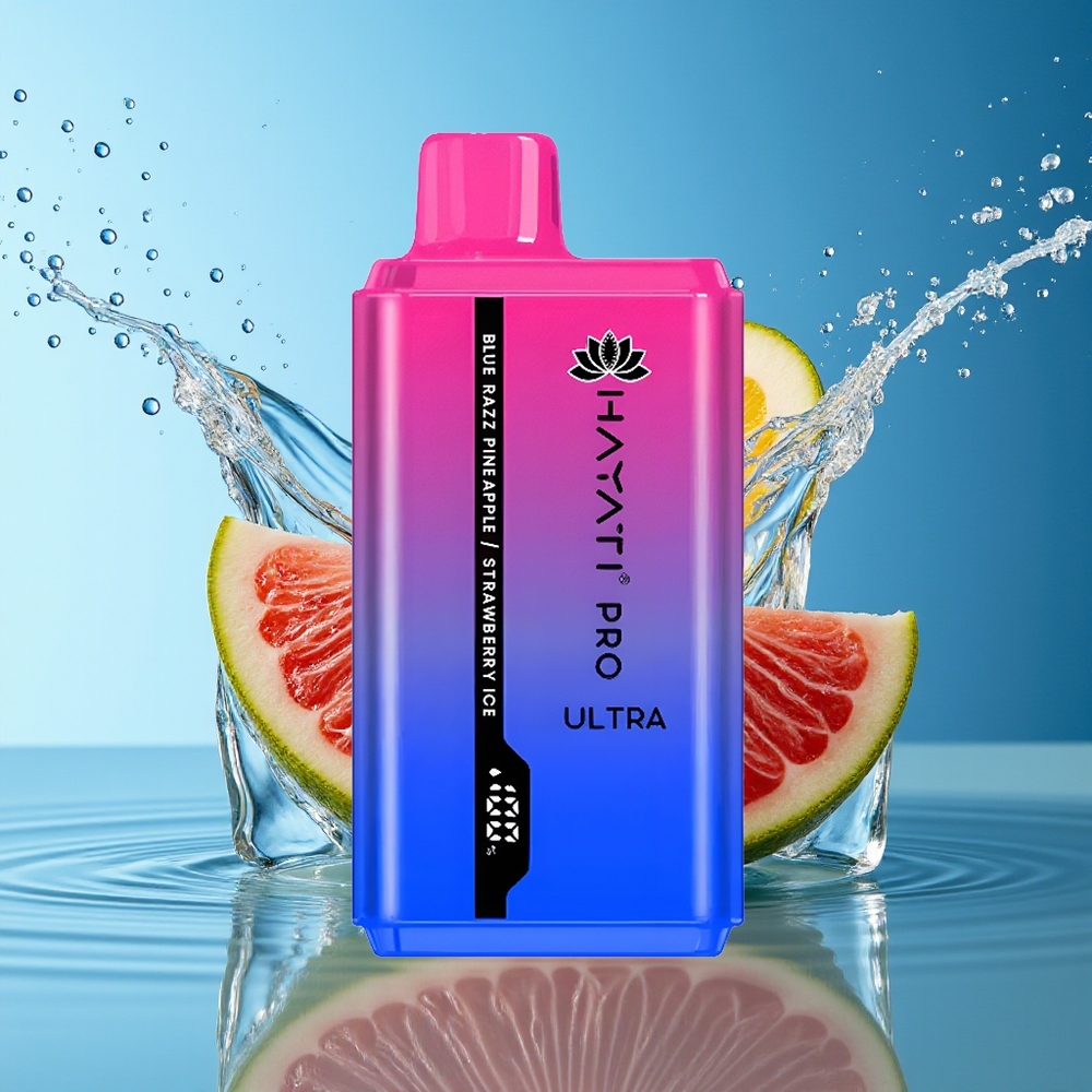 Hayati Pro Ultra 15000 Puffs Blauwe Framboos Ananas Aardbei Ijs