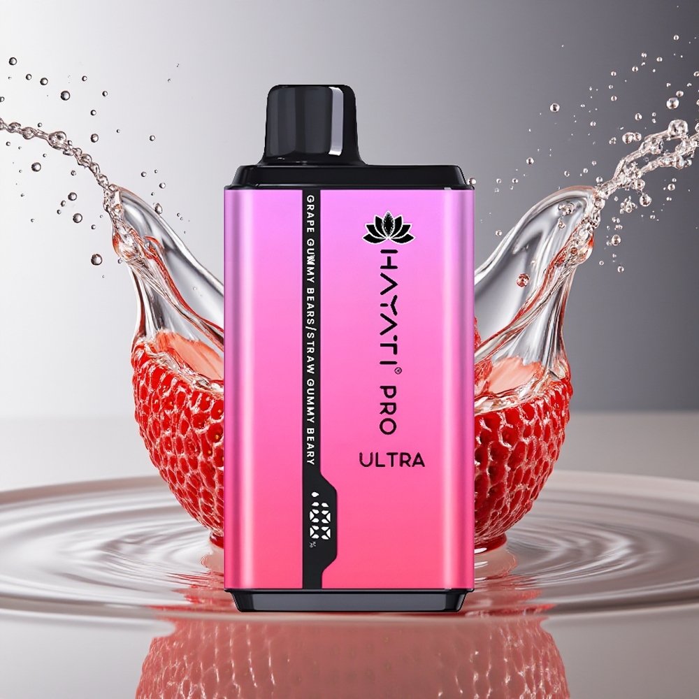 Hayati Pro Ultra 15000 Puffs Druif Gummybeer Aardbei Gummybeer 850mAh 24ml