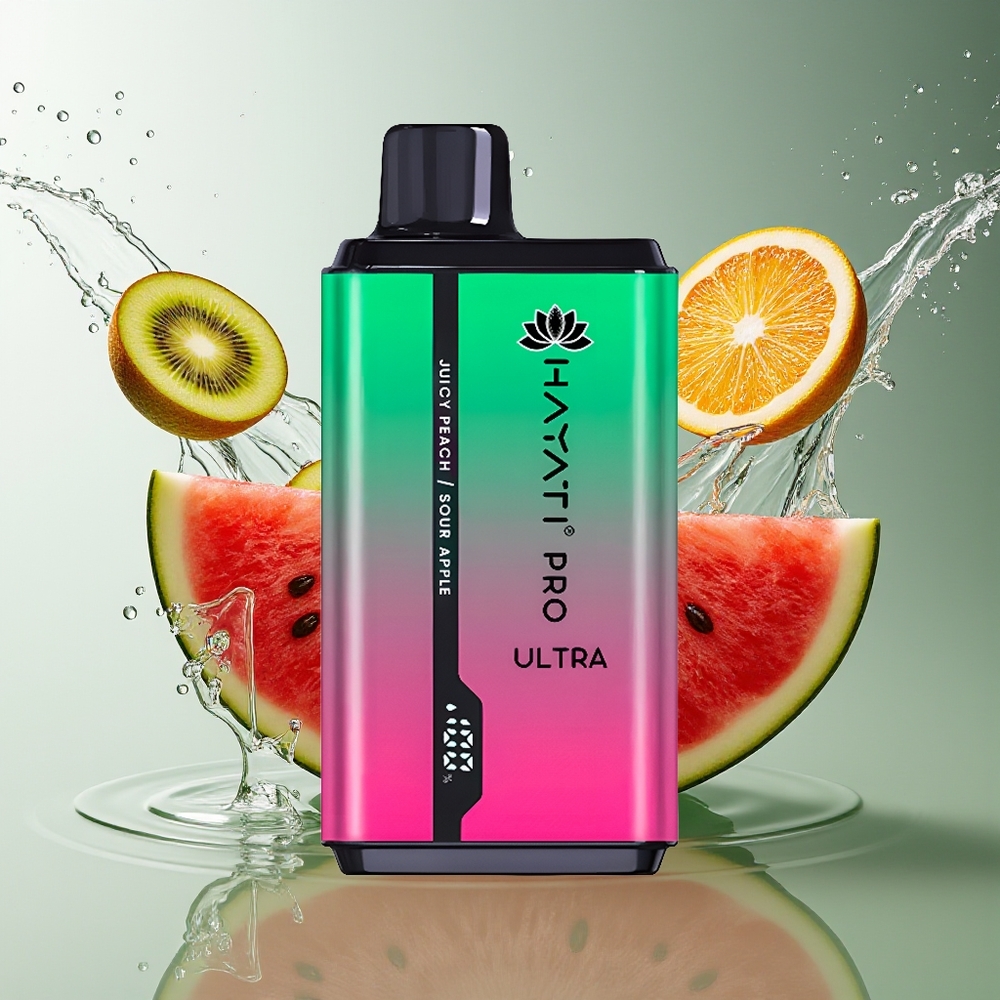 Hayati Pro Ultra 15000 Puffs Watermeloen Kiwi Passievrucht 2 12ml 2%
