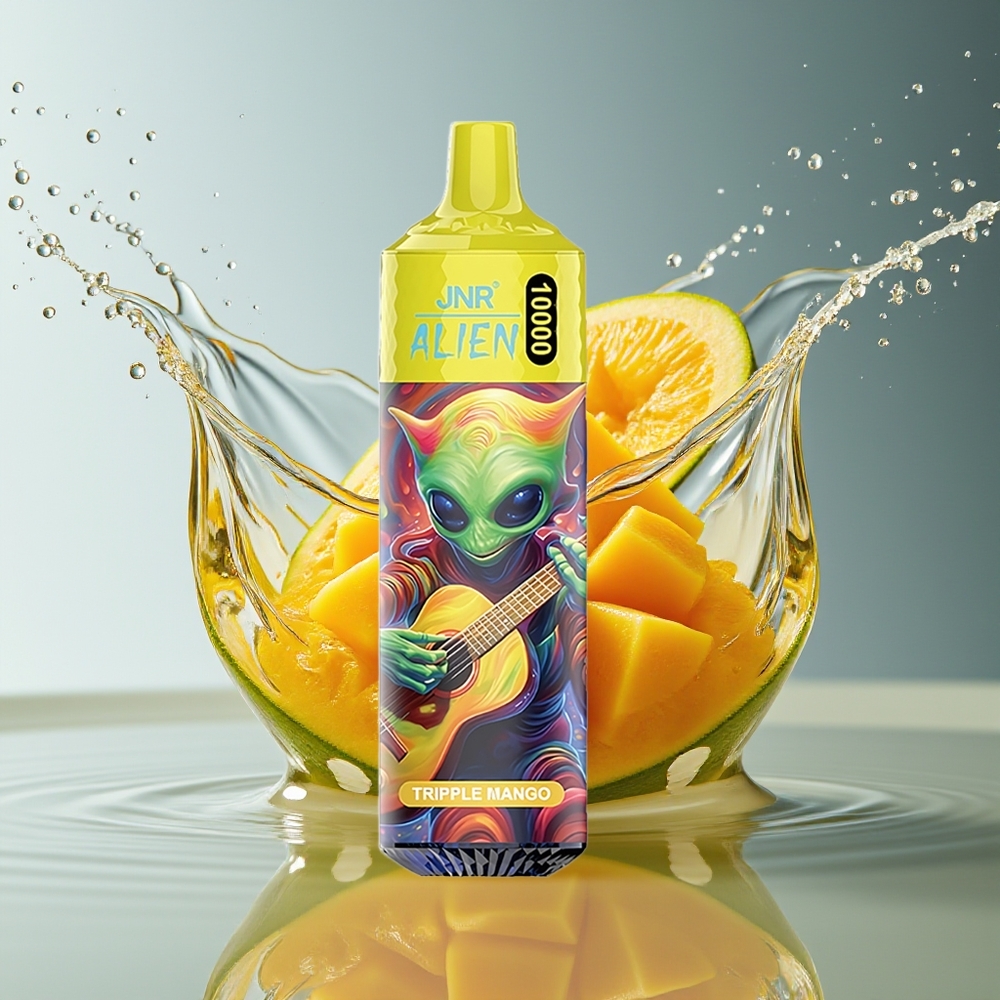 JNR Alien 10000 Puffs Drievoudige Mango Mesh Coil LED RGB