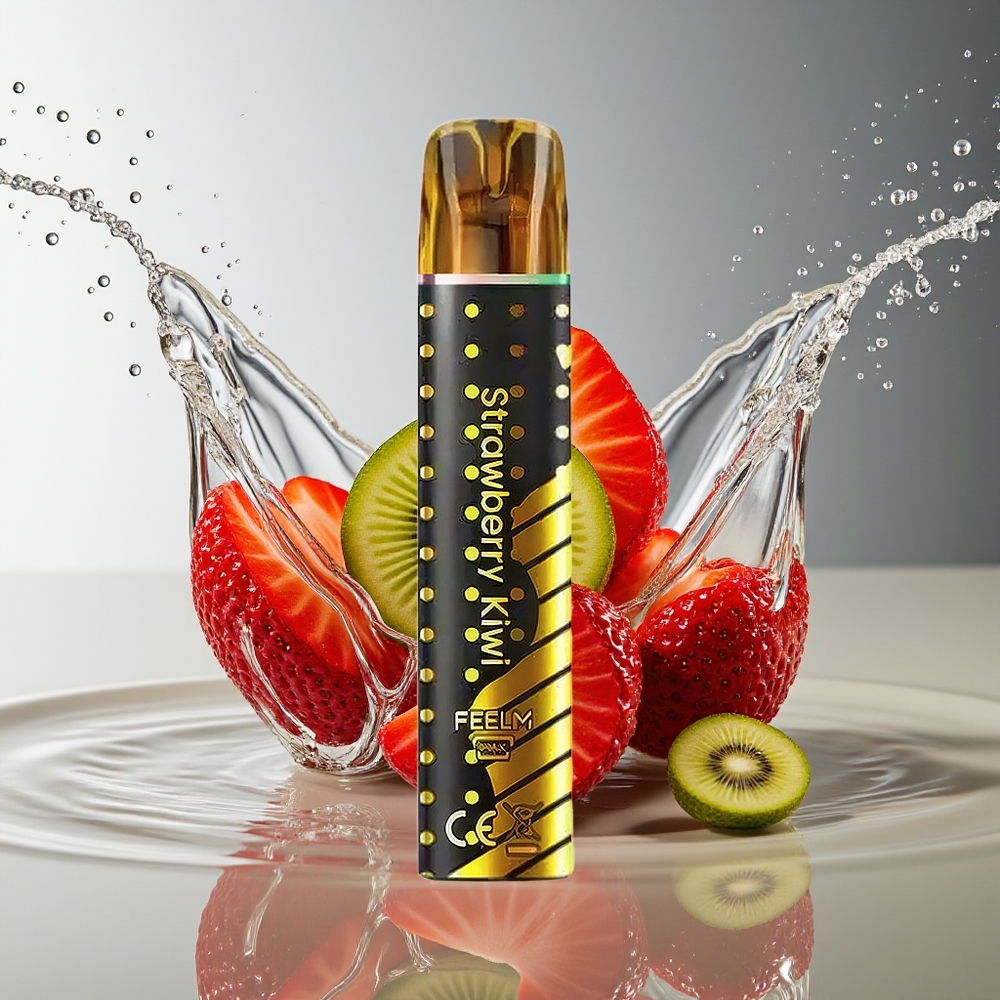JNR Black&Golden 800 Puffs Wegwerp Vape Aardbei Kiwi 550mAh 2ml 2% Nicotine TPD