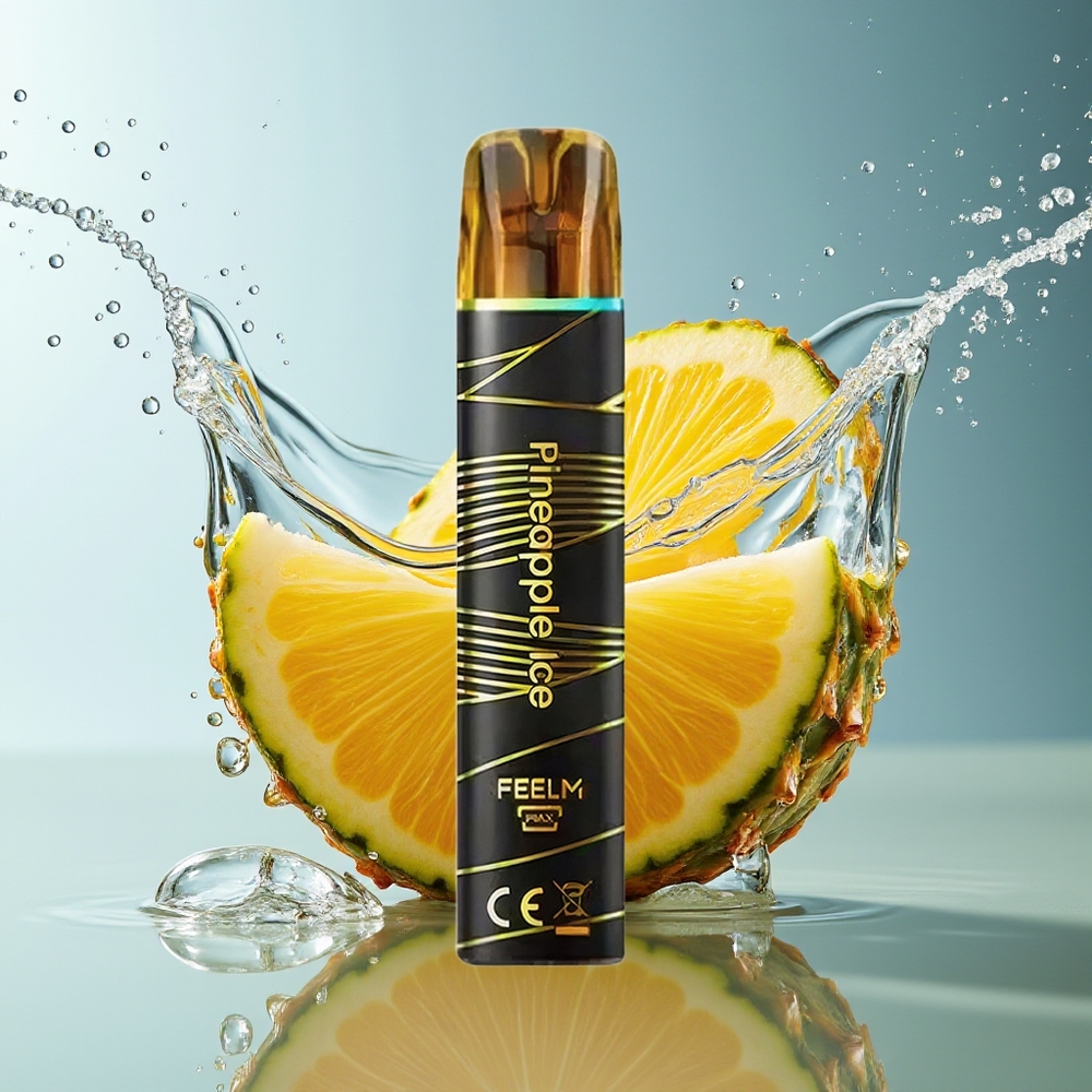 JNR Black&Golden 800 Puffs Wegwerp Vape Ananas IJs 550mAh 2ml TPD 2%