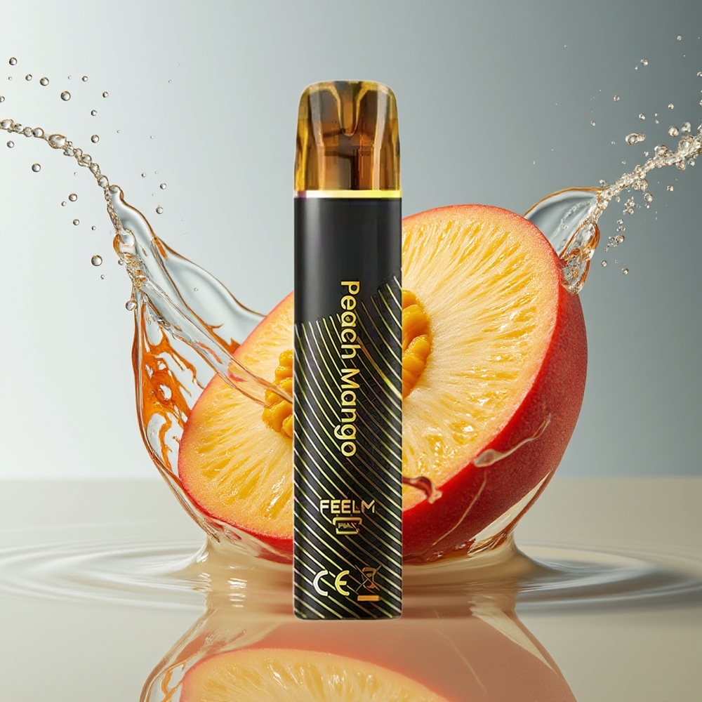 JNR Black&Golden 800 Puffs Wegwerp Vape Perzik Mango TPD 2% 550mAh 2ml