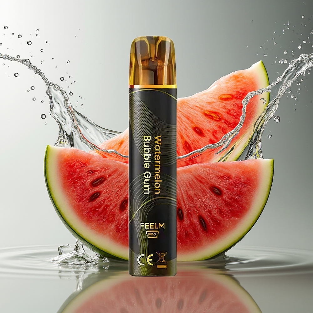 JNR Black&Golden 800 Puffs Wegwerp Vape Watermelon Kauwgom TPD 2% 550mAh
