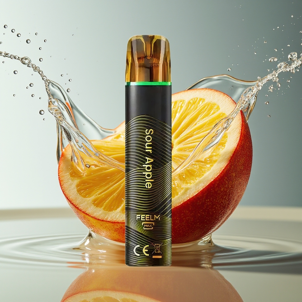 JNR Black&Golden 800 Puffs Wegwerp Vape Zure Appel 550mAh 2ml TPD 2%