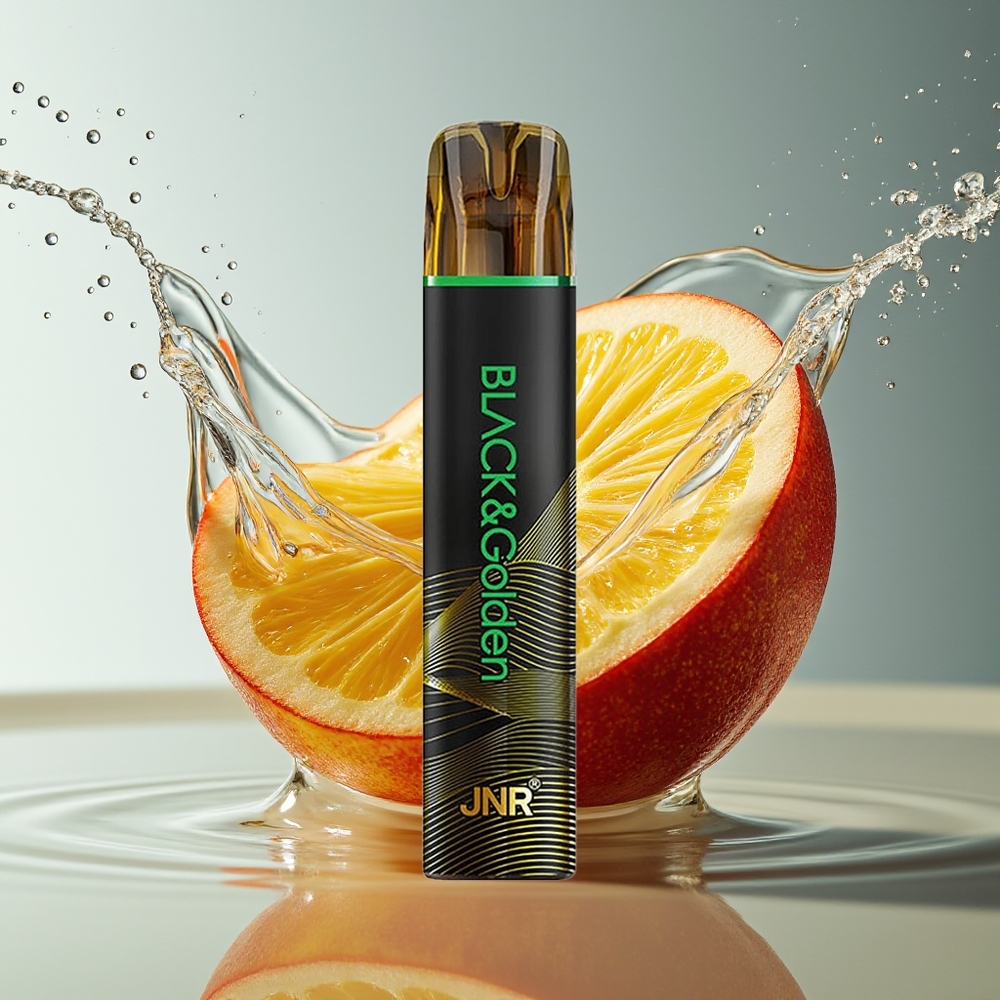 JNR Black&Golden 800 Puffs Wegwerp Vape Zure Appel 550mAh 2ml TPD 2%