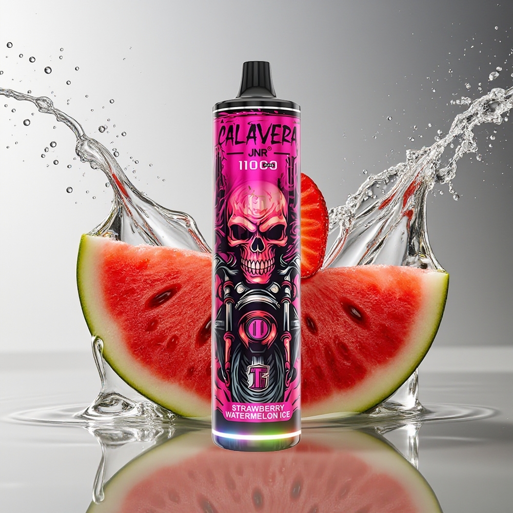 JNR Calavera 11000 Puffs Wegwerp Vape Aardbei Watermelon Ijs Type-C 850mAh 21ml 1.0ohm