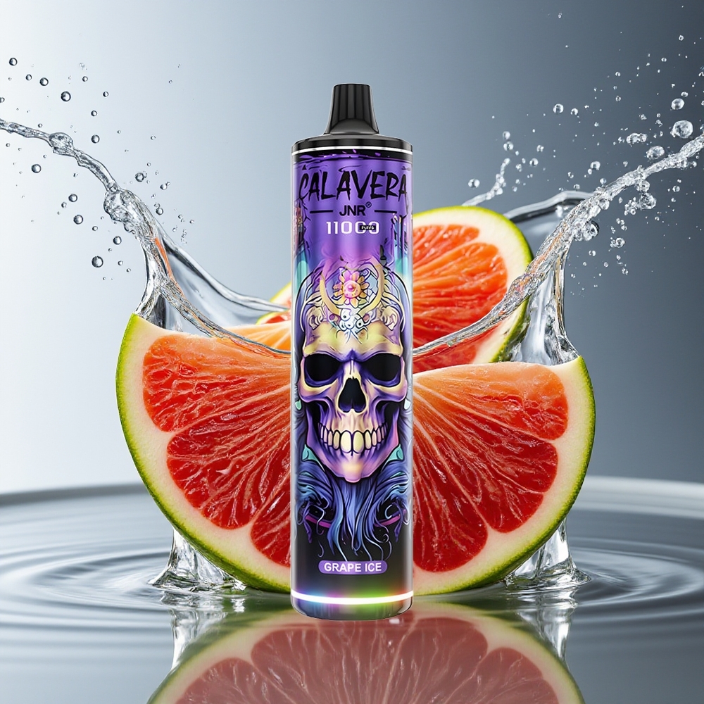 JNR Calavera 11000 Puffs Wegwerp Vape Druiven Ijs Type-C 850mAh 21ml 1.0ohm Mesh