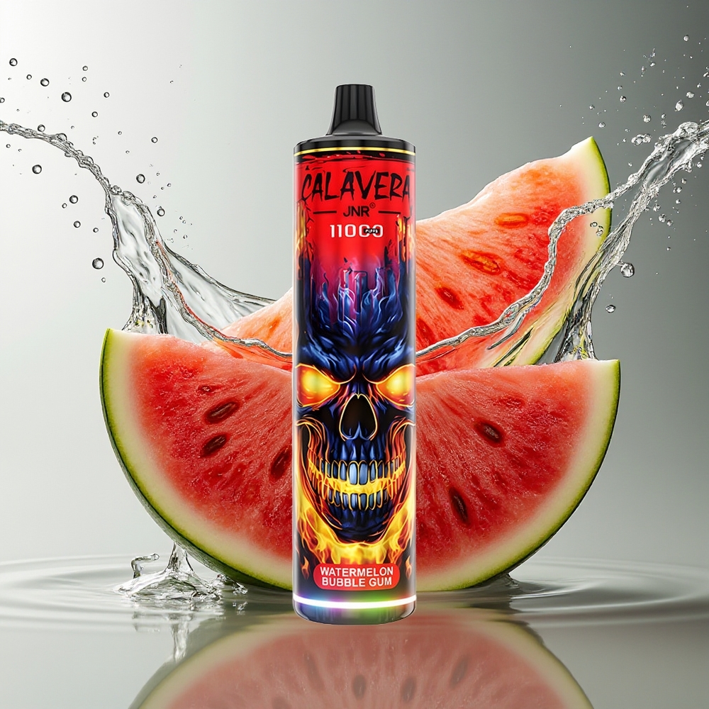 JNR Calavera 11000 Puffs Wegwerp Vape Watermeloen Bubble Gum 850mAh Type-C 21ml 1.0ohm