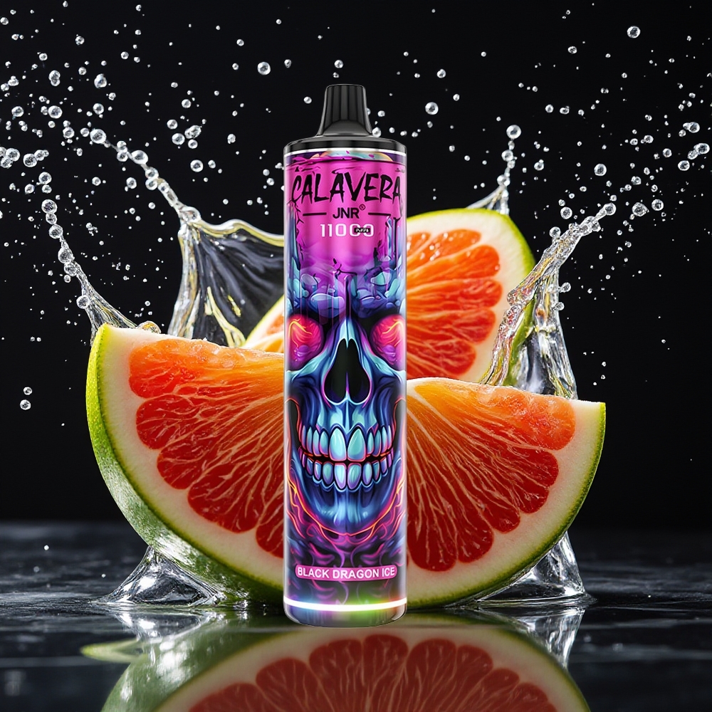 JNR Calavera 11000 Puffs Zwarte Draak Ijs Type-C 850mAh 21ml 1.0ohm Mesh