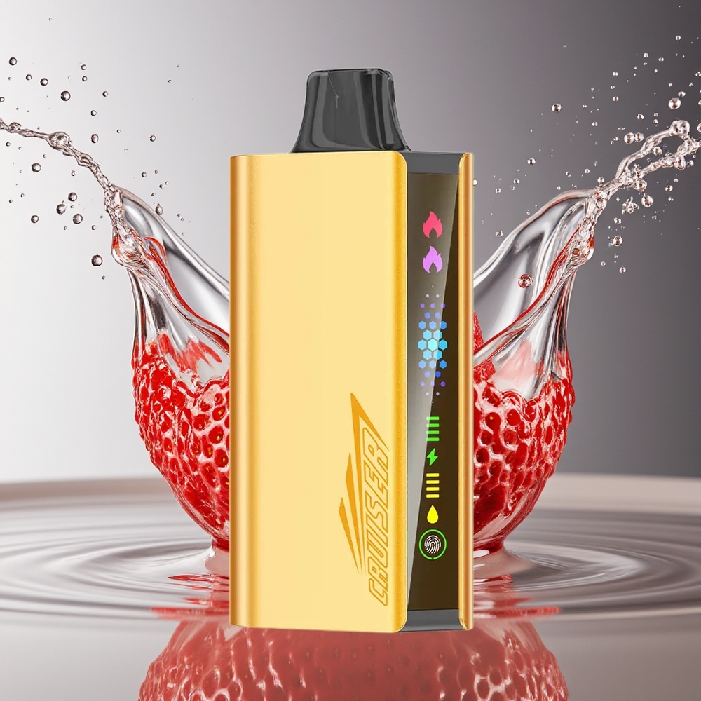 JNR Cruiser 12000 Puffs Aardbei Wegwerp Vape No-Charge Dual Mesh 50mg