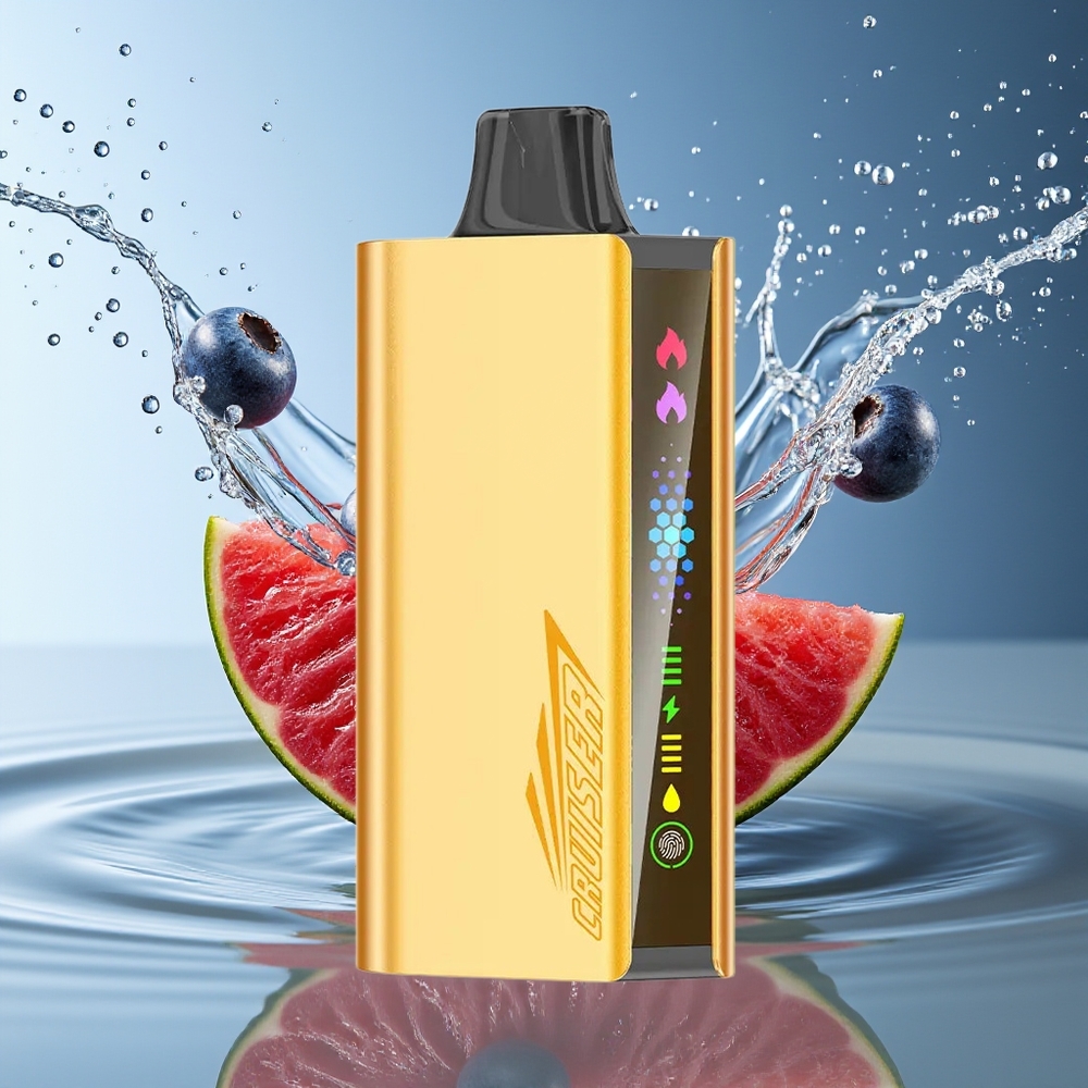 JNR Cruiser 12000 Puffs Blauwe Bes Wegwerp Vape No-Charge 3500mAh Dual Mesh