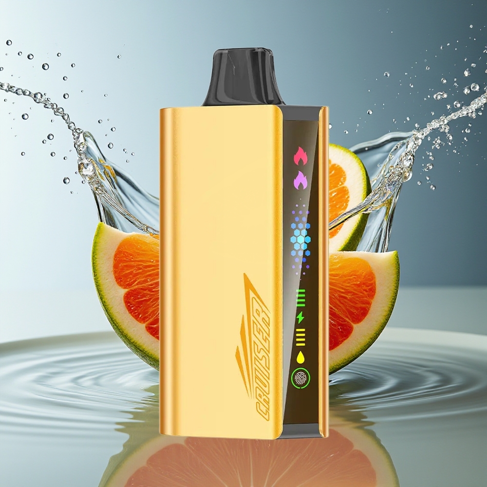 JNR Cruiser 12000 Puffs Koel Fanta Geen-Opladen Wegwerp Vape Full-Metal Dual Mesh