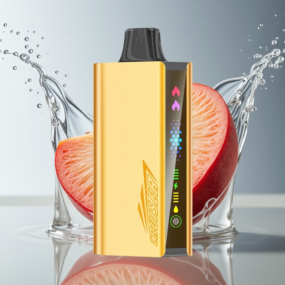 JNR Cruiser 12000 Puffs Perzik IJs No-Charge 3500mAh Full-Metal Dual Mesh