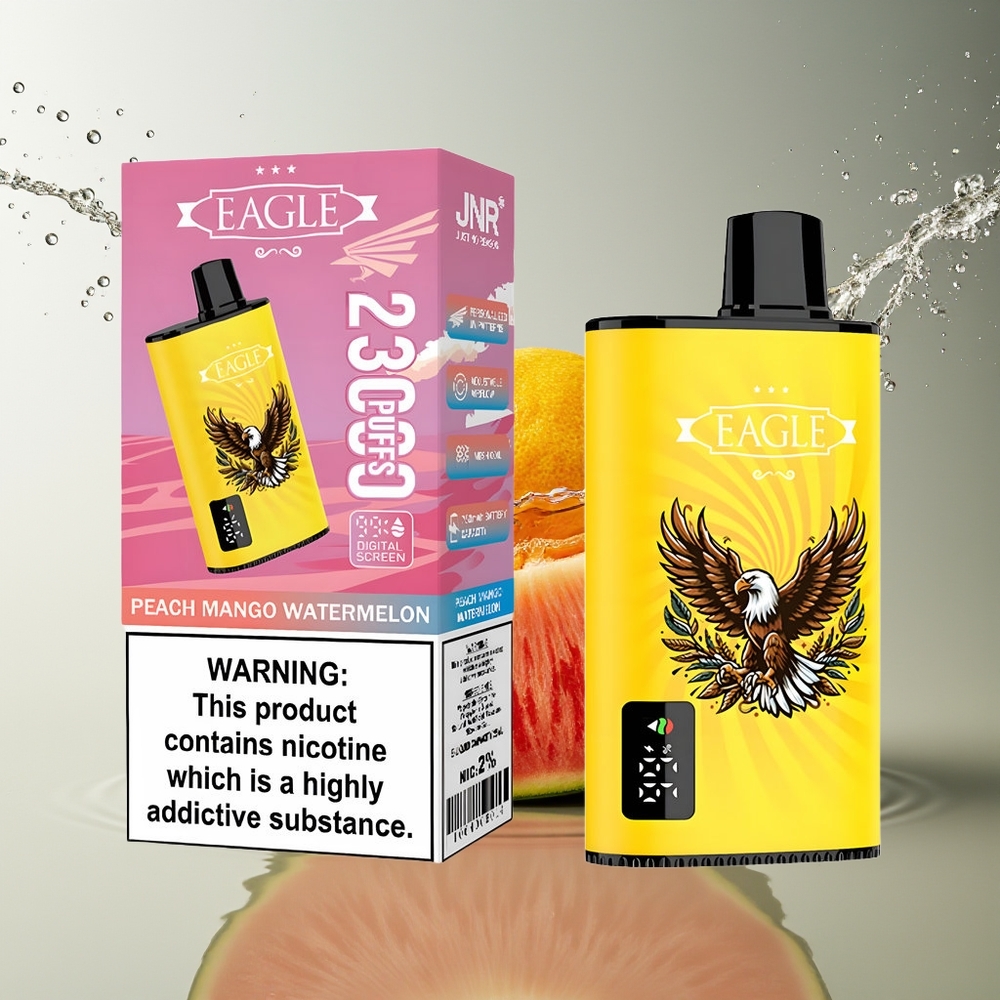JNR EAGLE Smart 23000 Puffs Disposable Perzik Mango Watermeloen Digital Airflow