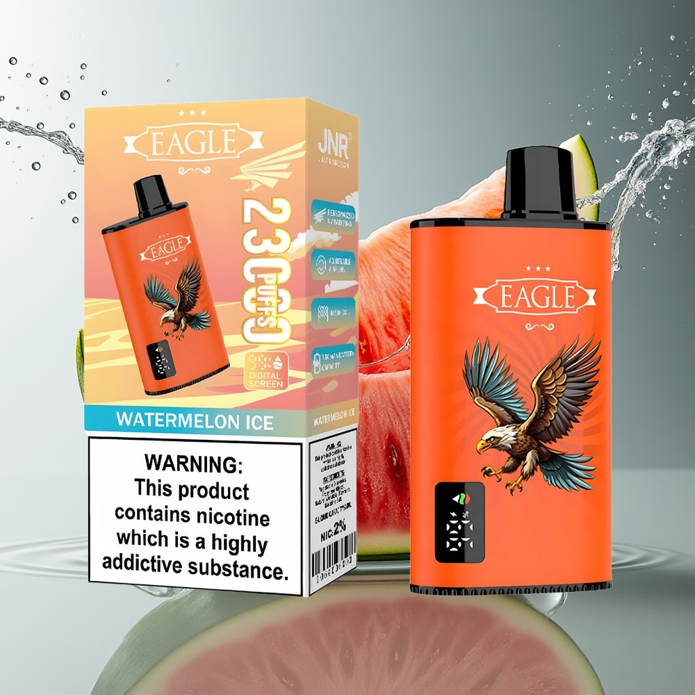 JNR EAGLE Smart 23000 Puffs Watermeloen IJs Digitaal Scherm 1.0ohm Mesh 25ml