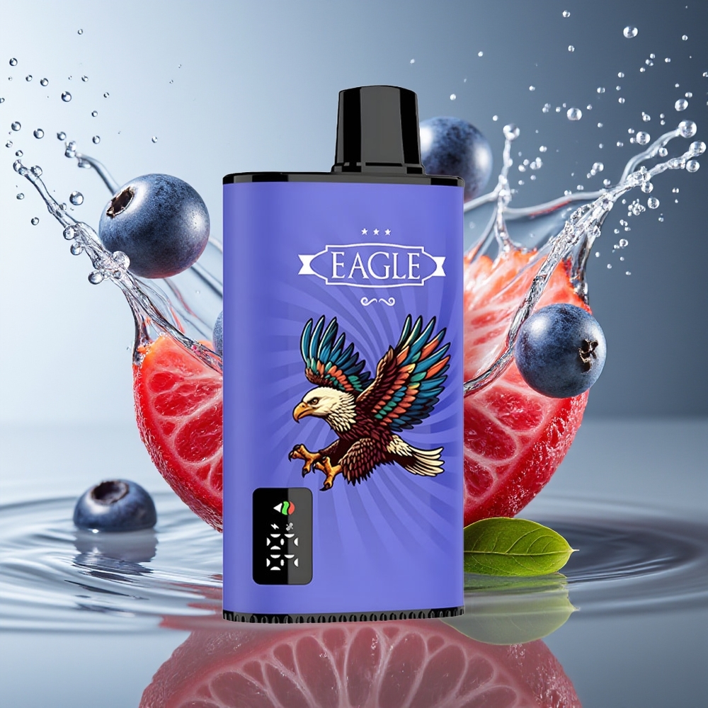 JNR EAGLE Smart 23000 Puffs Wegwerp Vape Blauwe Bes Framboos Kers Digitale Scherm 1.0ohm Mesh Coil Type-C