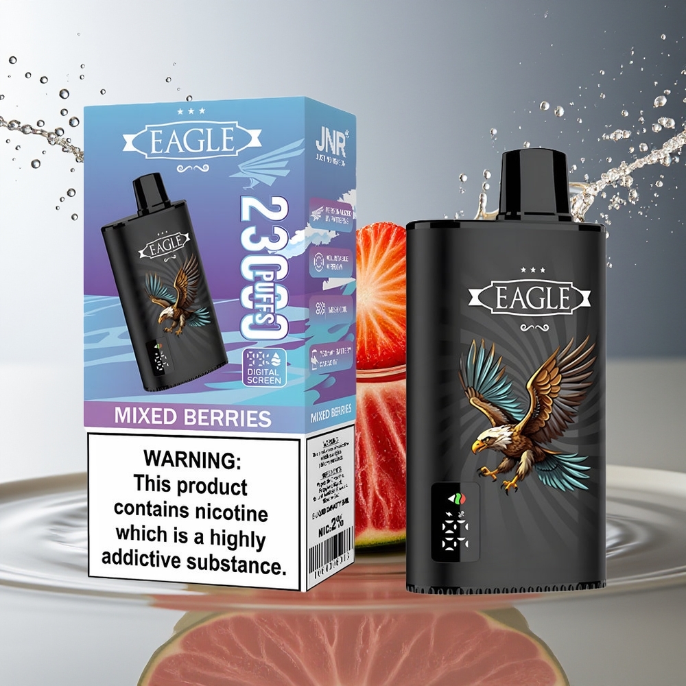 JNR EAGLE Smart 23000 Puffs Wegwerp Vape Gemengde Bessen Met Digitale Scherm & Type-C