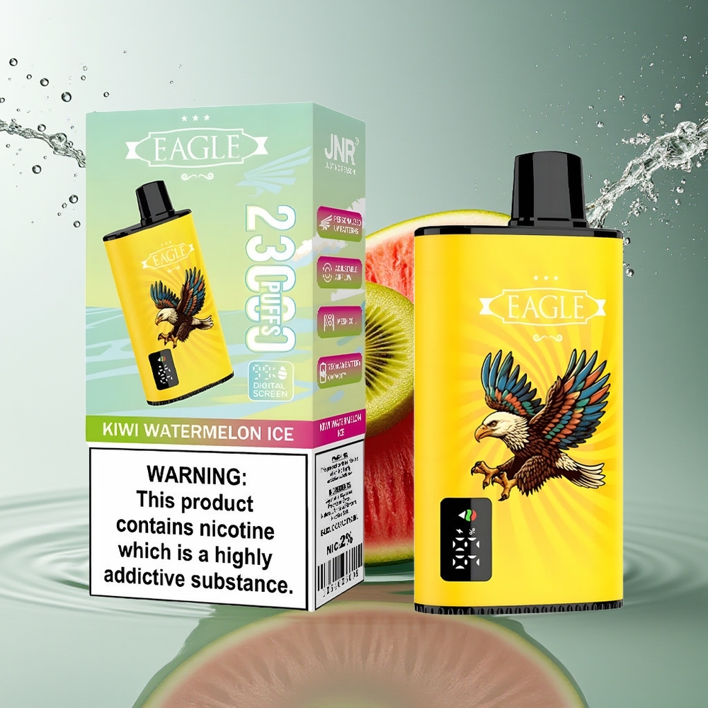 JNR EAGLE Smart 23000 Puffs Wegwerp Vape Kiwi Watermeloen IJs Digitaal Scherm 750mAh 25ml