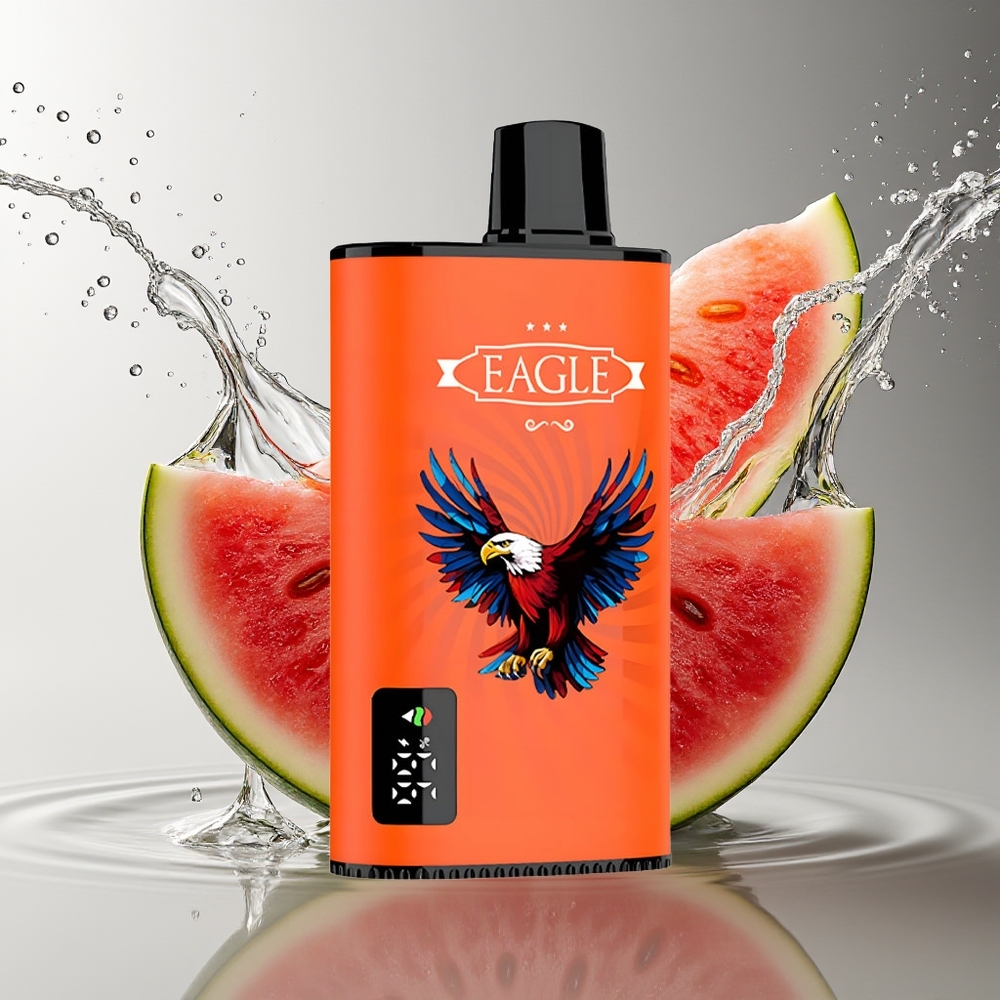 JNR EAGLE Smart 23000 Puffs Wegwerp Vape Watermeloen Bubblegum Digitaal Scherm 1.0ohm Mesh Type-C