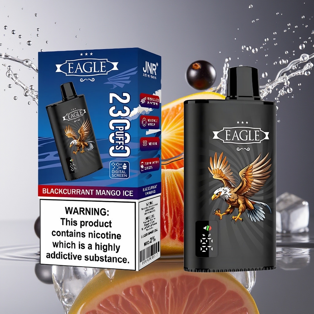 JNR EAGLE Smart 23000 Puffs Zwarte Bes Mango IJskoud Digital Scherm Mesh Coil Type-C