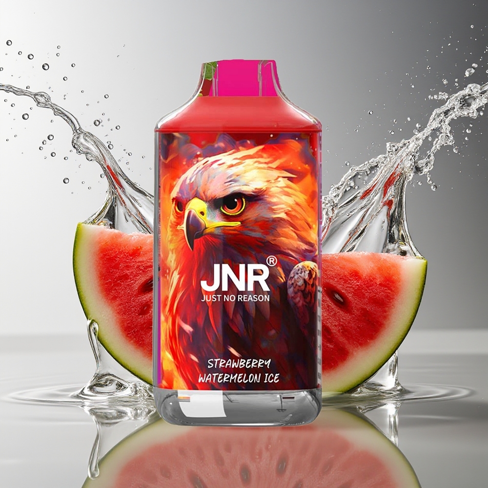 JNR Falcon 16000 Puffs Aardbei Watermeloen Ijs Dual Mesh 850mAh Type C LED 0%2%