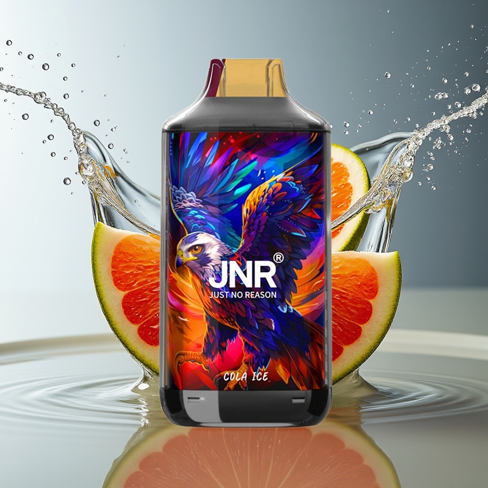 JNR Falcon 16000 Puffs Wegwerp Vape Cola IJs 850mAh 22ml Dual Mesh Type C LED 0%2%