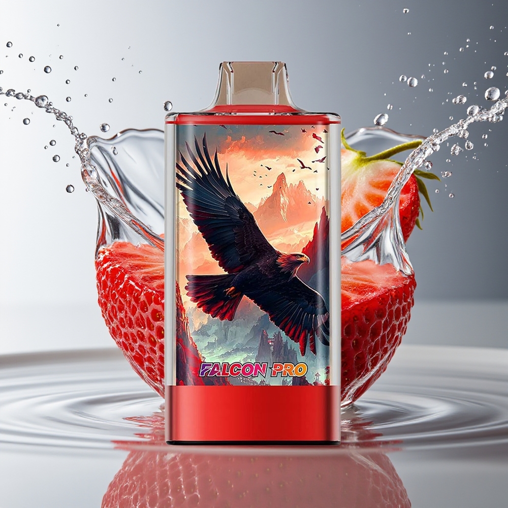 JNR Falcon Pro 28000 30ml 950mAh Aardbei IJs MTL Dual Mesh Smart Display USB-C