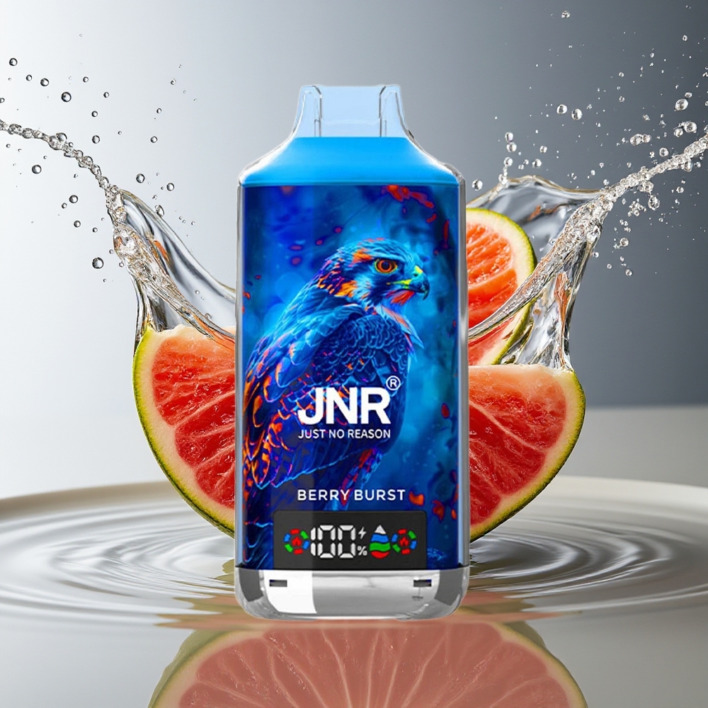JNR Falcon X 18000 Puffs Dual Mesh Berry Bui Digital Display Type-C