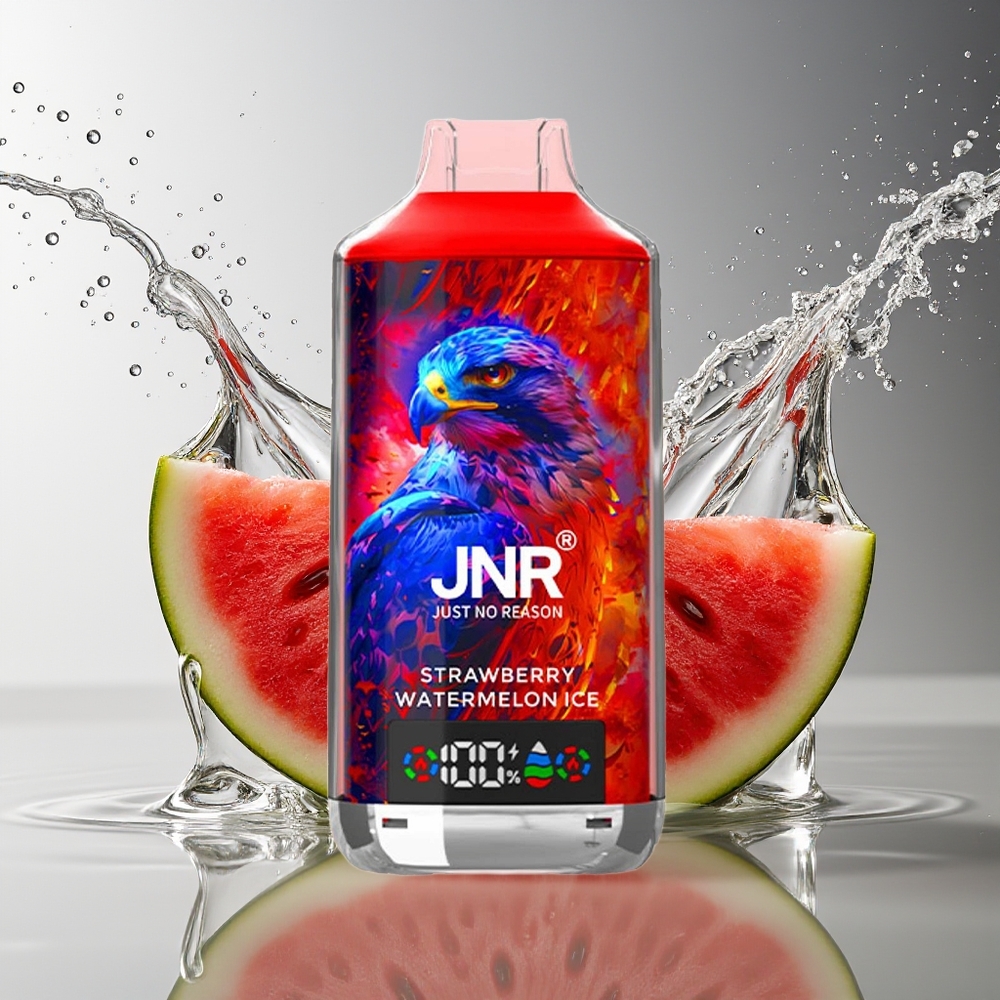 JNR Falcon X 18000 Puffs Dubbele Mesh Aardbei Watermeloen IJs Type-C Opladen