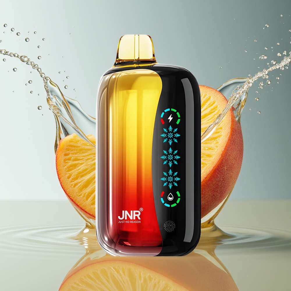 JNR Flex Ice 21000 Puffs Peach Mango Ananas Aanpasbare Airflow Dual Mesh Touchscreen