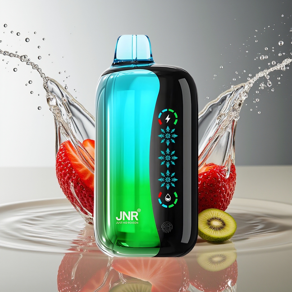 JNR Flex Ice 21000 Puffs Wegwerp Vape Aardbei Kiwi IJs Aanpasbaar 26ml Type-C