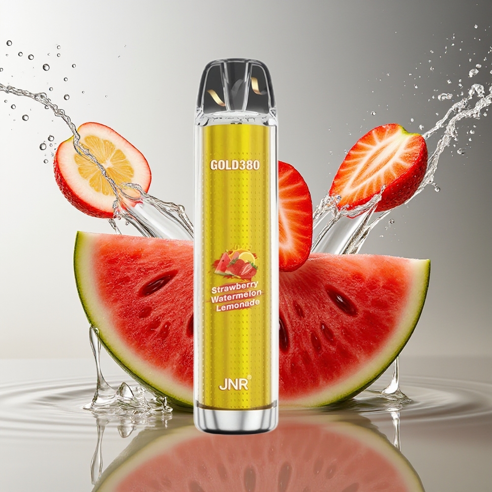 JNR Glod380 6000 Puffs Aardbei Watermeloen Limonade 1500mAh 13ml Mesh 0/2/5%