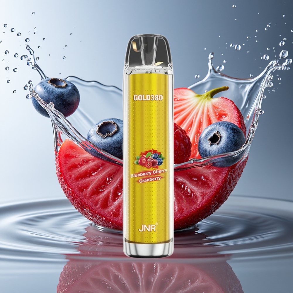 JNR Glod380 6000 Puffs Blauwe Bes Kers Veenbes 1500mAh Mesh 13ml 0%2%5%