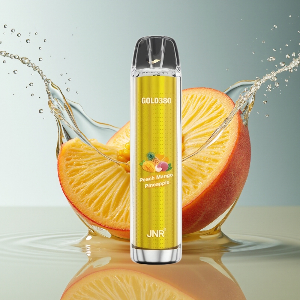 JNR Glod380 6000 Puffs Perzik Mango Ananas 1500mAh 1.0ohm Mesh 13ml
