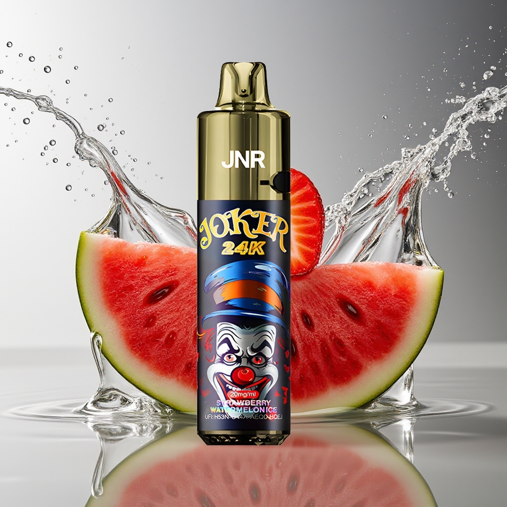 JNR Joker 24000 Puffs Aardbei Watermeloen IJs 2+10ml Zichtbaar Vloeistof 800mAh