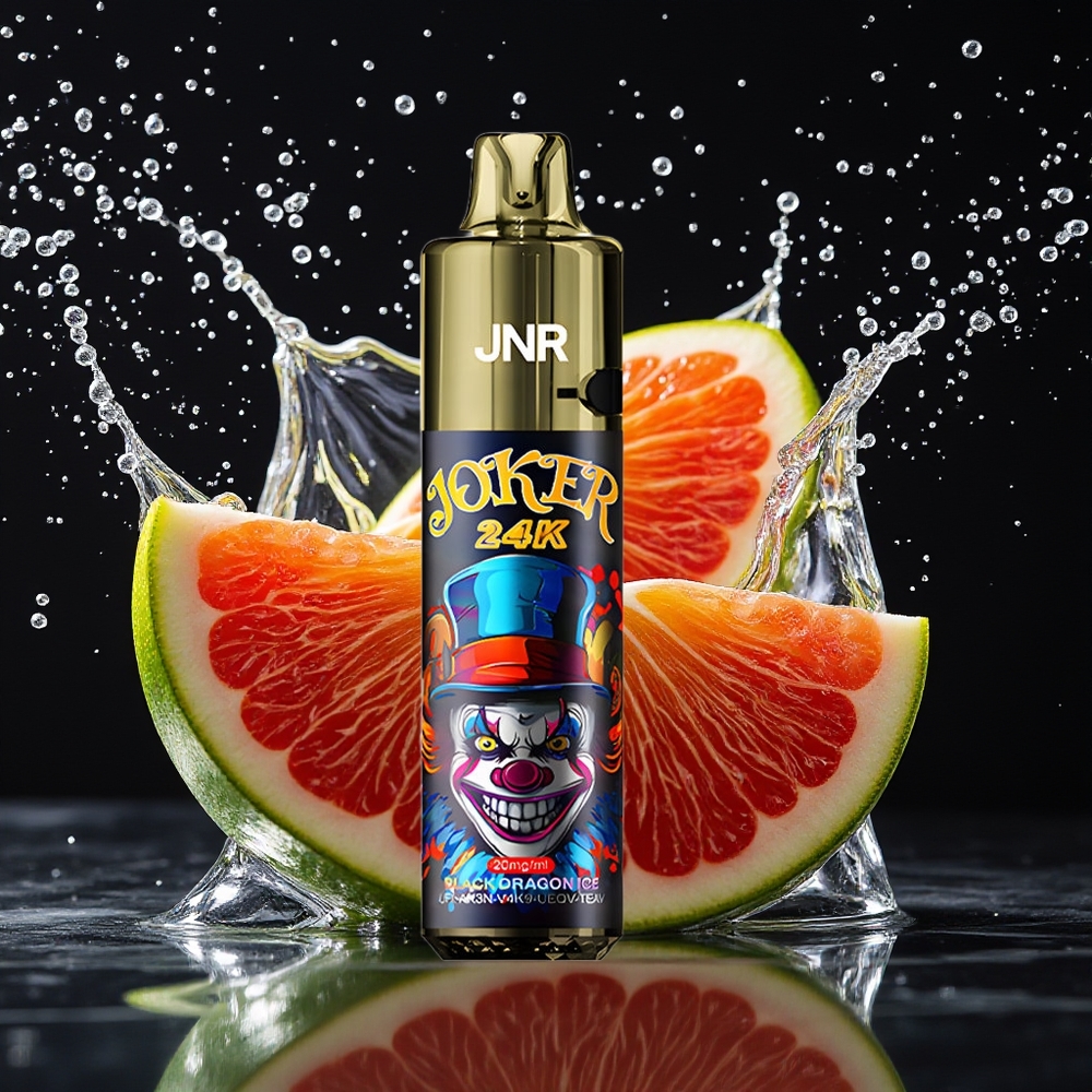 JNR Joker 24000 Puffs Zwarte Draak IJs Wegwerp Vape 2+10ml 2% Nicotine