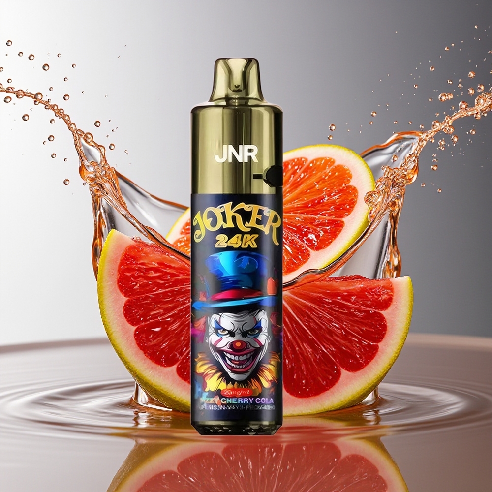 JNR Joker 24K Puffs 2+10ml Zichtbare Vulling Fizzy Kers Cola Wegwerp Vape