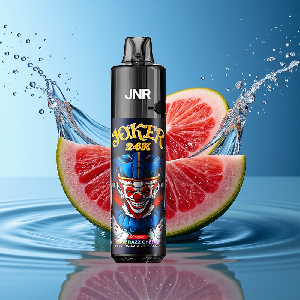 JNR Joker 24K Puffs Wegwerp Vape Blauwe Framboos Kers