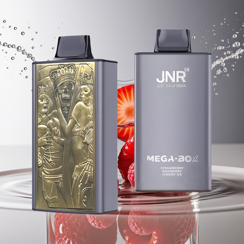 JNR Mega Box 25000 Puffs Wegwerp Vape Aardbei Framboos Kers IJs Type-C Opladen Dual Mesh