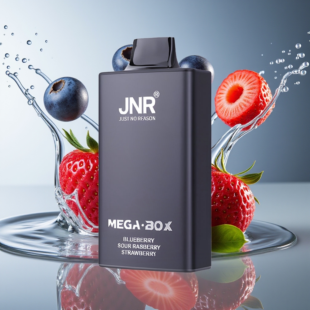 JNR Mega Box 25000 Puffs Wegwerp Vape Bosbes Zure Framboos Aardbei Dual Mesh Type-C