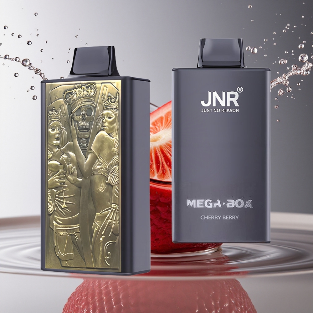 JNR Mega Box 25000 Puffs Wegwerp Vape Kers Bes Dual Mesh Coil Type-C
