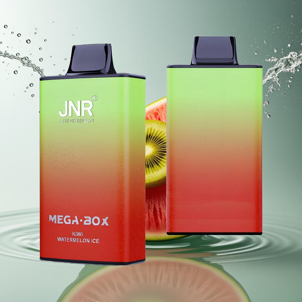 JNR Mega Box 25000 Puffs Wegwerp Vape Kiwi Watermeloen IJs Dual Mesh Coil Type-C
