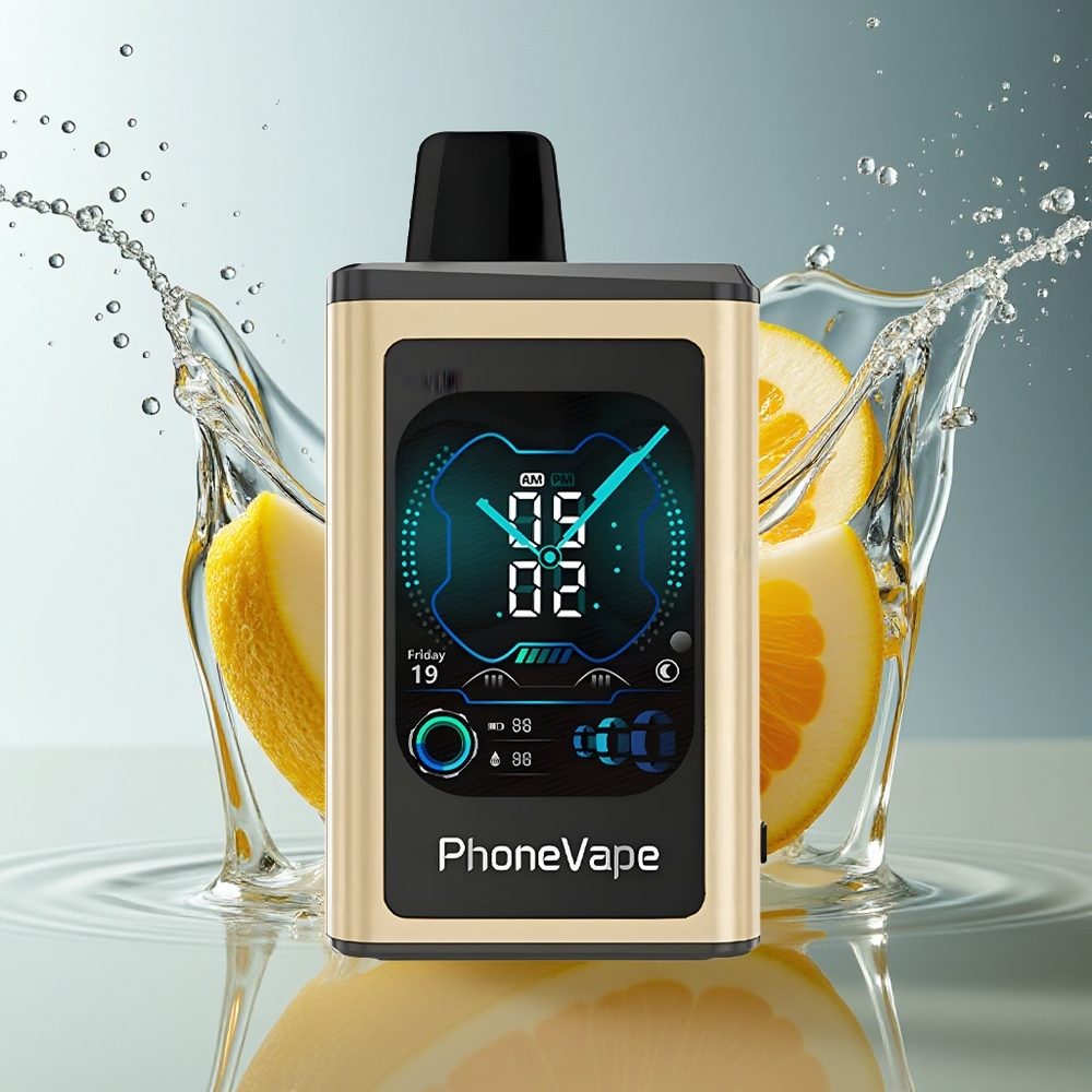 JNR PhoneVape 30000 puffs Disposable Banaan IJs Type-C Oplaadbaar Scherm Turbo App